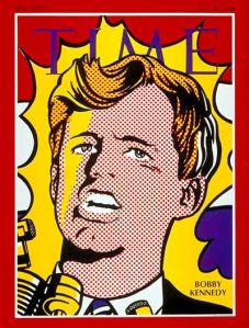 Roy Lichtenstein Time cover, May 1968: Robert F. Kennedy.